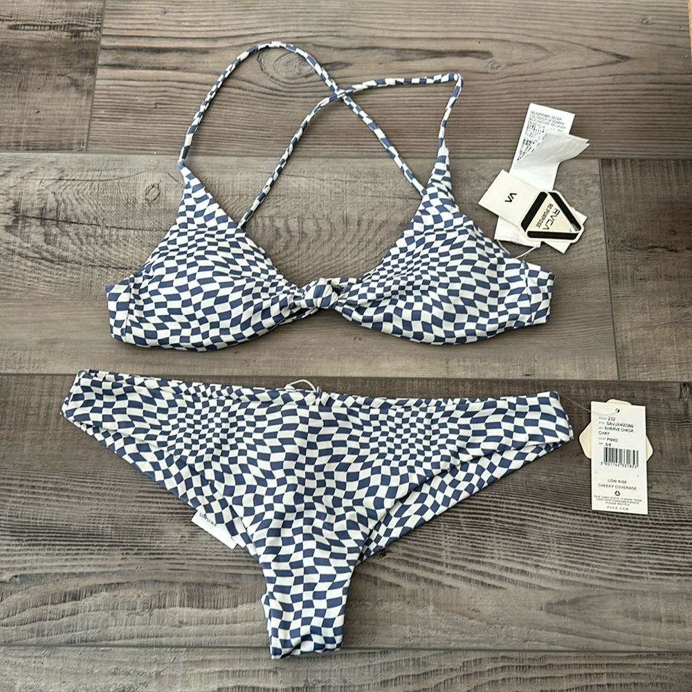 RVCA checkered bikini